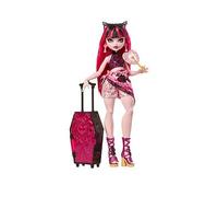 Monster High Skulltimate Secrets Draculaura Doll and Accessories Set, Destination: Gore-geous Oasis with Suitcase and 19+ Surprises like Clothes, JDR50