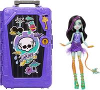 Monster High Skulltimate Secrets Jinafire Long Doll and Accessories Set, Destination: Gore-geous Oasis with Suitcase and 19+ Surprises like Clothes, JDR52