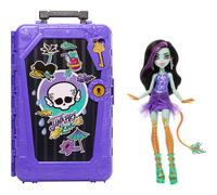 Monster High Skulltimate Secrets Jinafire Long Doll and Accessories Set, Destination: Gore-geous Oasis with Suitcase and 19+ Surprises like Clothes,