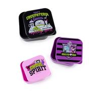 Monster High Snack Pots 3 Piece Set - Creepateria Special Lunch Box Tubs | Vanilla Underground, Removable Lids, Character Print, Halloween, Christmas, Birthday Gifts for Girls, Snack Container