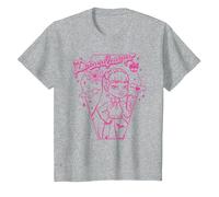 Monster High - Student - Draculaura Pink T-Shirt, Youth, Heather Grey, Medium