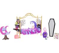 Monster High Toys, Clawdeen Wolf Bedroom Playset with Accessories and Sticker Sheet, Furniture and Décor, HMV77