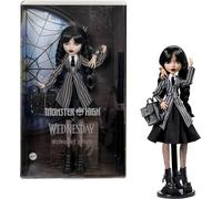 Monster High Wednesday Addams Doll in Nevermore Academy Uniform with Thing, Backpack & Doll Stand | HXJ04 - Board Game