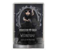 Monster High Wednesday Collectible Doll, Rave’N Wednesday in Black Gown Inspired by Dance Scene