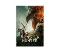 Monster Hunter Rise Poster Decorative Painting Canvas Wall Art Living Room Poster Bedroom Painting Wall Art Picture Print Modern Family Room Decor 20 x 30 Inches (50 x 75 cm)