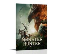Monster Hunter Rise Poster Decorative Painting Canvas Wall Art Living Room Poster Bedroom Painting Wall Art Picture Print Modern Family Room Decor 08 x 12 inches (20 x 30 cm)
