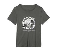 Monster Hunter Wilds Arkveld Icon T-Shirt, Women's Plus, Asphalt Grey, 4X