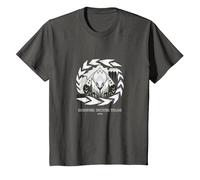 Monster Hunter Wilds Arkveld Icon T-Shirt, Youth, Asphalt Grey, Large