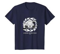 Monster Hunter Wilds Arkveld Icon T-Shirt, Youth, Navy Blue, Large