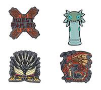 Monster Hunter: World Collectible Enamel Pins | Set of 4 | Toynk Exclusive