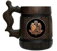 Monster Hunter World Mug. MHW BAAr Mug. Gamer Gift. BAAr Mug. Wooden BAAr Mug. Gamer Mug. Monster Hunter Tankard. Gift for Him. BAAr Stein Wood #107/0.6L / 22 Ounces