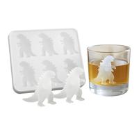 Monster Ice Mould, 6-Cavity Ice Cube Moulds Trays Food Grade Silicone Popsicle Molds, Dinosaur Ice Cube Mold, Flexible Silicone Ice Maker for Summer Party Drinks