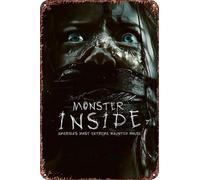 Monster Inside: America's Most Extreme Haunted House Vintage Metal Tin Sign Movie Poster Wall Art Decor 8x12 Inch for Home Cafes Office Store Pubs Club Sign Gift