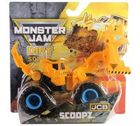 Monster Jam Scoopz 1:64 Scale Die-Cast Vehicle, Official Dirt Squad Monster Truck Powered by JCB, Series 11