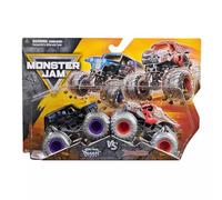 Monster Jam 1:64 Scale 2-Pack - Son-uVa Digger vs ThunderROARus, Series 32 (2024 Edition) - Official Spin Master Monster Trucks, Die-Cast Set for Kids Ages 3 and Up