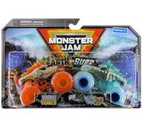 Monster Jam Toy Trucks 1:64 Scale 2022 Earth vs Surf 2-Pack Horse Power vs Aqua Stallion
