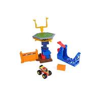 Monster Jam Smash & Bash Crash Course Playset with Launcher, Exclusive 1:64 Scale Monster Truck, 16-inch Obstacle Tower with Trampoline, Kids Toys for Boy and Girls Ages 3 and up