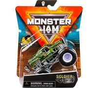 Monster Jam 2021 Spin Master 1:64 Diecast Monster Truck with Wheelie Bar: Shear Madness Soldier Fortune