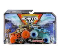 Monster Jam 2022 Earth vs Surf Series 2-Pack 'W' Whiplash Earth vs Grave Digger Surf