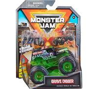 Monster Jam 2022 Spin Master 1:64 Diecast Truck with Bonus Accessory: See-Thru Crew Grave Digger