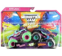Monster Jam 2023 Nitro Neon Series 2-Pack Blue Thunder vs Dragon
