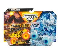 Monster Jam 2024 Fire & Ice 1:64 Diecast Monster Truck 2-pack Megalodon & Monster Mutt Dalmatian
