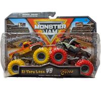 Monster Jam 2024 Series 30 1:64 Monster Truck Diecast 2 Units, El Toro Loco vs Captain's Curse