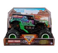 Monster Jam, Official Grave Digger Monster Truck, Collector Die-Cast Vehicle, 1:24 Scale, Kids Toys for Boys Ages 3 and up