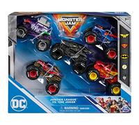 Monster Jam Age 3+, Justice League vs. The Joker 5-Pack, Official The Flash, Superman, Wonder Woman, Batman, The Joker Die-Cast Monster Trucks, 1:64 Scale, Kids Toys for Boys and Girls Ages 3 and up