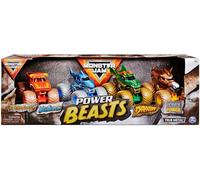 Monster Jam Age 3+, Land vs Sea 4 Pack (Grave Digger, Max-D, Megalodon and Pirate’s), 1:64 Scale Die-Cast Vehicles