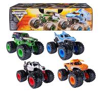 Monster Jam All Stars Monster Trucks, 1:64 Scale Die-Cast Vehicles 4-Pack
