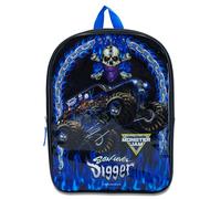 Monster Jam Backpack for Kids - Blue Grave Digger Kids Backpack - Monster Truck Bookbag with Laptop Sleeve - Toddler Book Bag with Side Pockets and Padded Straps - Spacious Children's School Bag