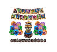 Monster Jam Birthday Decorations - Truck Balloons, Cake Decorations, Banners