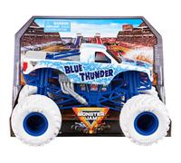 Monster Jam, Official Blue Thunder Monster Truck, Collector Die-Cast Vehicle, 1:24 Scale, Kids’ Toys for Boys and Girls Aged 3 and up