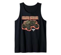 Monster Jam Camo Grave Digger Monster Truck Motorsports Tank Top