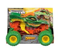 Monster Jam Dragon Monster Truck - Die-Cast Vehicle in 1:24 Scale with Authentic Graphics and BKT Tyres - Collectible Toy Truck for Children from 3 Years