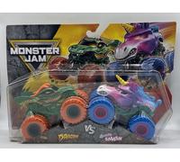 Monster Jam Dragon Vs Sparkle Smash 1:64 Monster Trucks Twin Pack Series 33 New