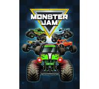 Monster Jam Fleece Blanket - Grave Digger, Max-D, Megalodon, Dragon & El Toro Loco Design - Bed Throw Super Soft Blanket - 100 x 150cm