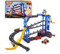 Monster Jam Garage Playset and Storage with Exclusive Grave Digger Monster Truck, Lights & Sounds, Kids Toys for Boys and Girls Ages 4-6+