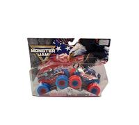 Monster Jam Grave Digger vs JCB Digatron Diecast Truck - Exclusive Red White Blue
