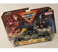Monster Jam , Marvel Official Iron Man Vs. War Machine Die-Cast Monster Trucks, 1:64 Scale, Kids Toys for Boys and Girls Ages 3 and up