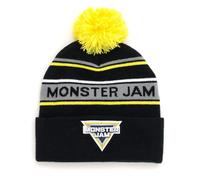 Monster Jam Logo Mens Beanie Winter Hat Black/Yellow OS Adult, Black / Yellow, One size