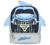 Monster Jam Lunchbox Megalodon 3D Fins Dual Compartment Insulated Cooler Bag 10"