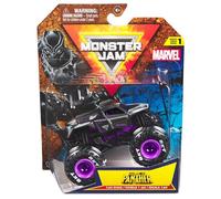 Monster Jam Marvel 2024 Scale 1:64 Monster Diecast Truck Series 1 with Flag: Black Panther