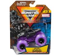 Monster Jam, Marvel Official Black Panther Monster Truck, Die-Cast Vehicle, 1:64 Scale, Super Hero Kids Toys for Boys Ages 3 and up