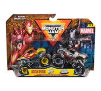 Monster Jam Marvel Official Iron Man Vs. War Machine Die-Cast Monster Trucks 1:64 Scale Kids Toys for Boys and Girls Ages 3 and up