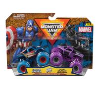 Monster Jam , Marvel Official Iron Man Vs. War Machine Die-Cast Monster Trucks, 1:64 Scale, Kids Toys for Boys and Girls Ages 3 and up