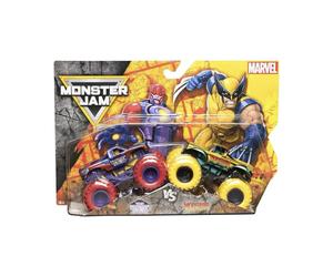 Monster Jam Marvel Series 4 The Sentinels Vs Wolverine 1:64 Trucks New Sealed