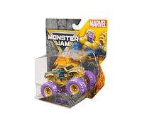 Monster Jam Marvel Thanos Monster Truck 1:64 Scale Die-Cast Vehicle, Official Spin Master Toy with BKT Tires, Collectible Toy for Kids Ages 3 and Up