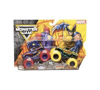 Monster Jam , Marvel Official Iron Man Vs. War Machine Die-Cast Monster Trucks, 1:64 Scale, Kids Toys for Boys and Girls Ages 3 and up